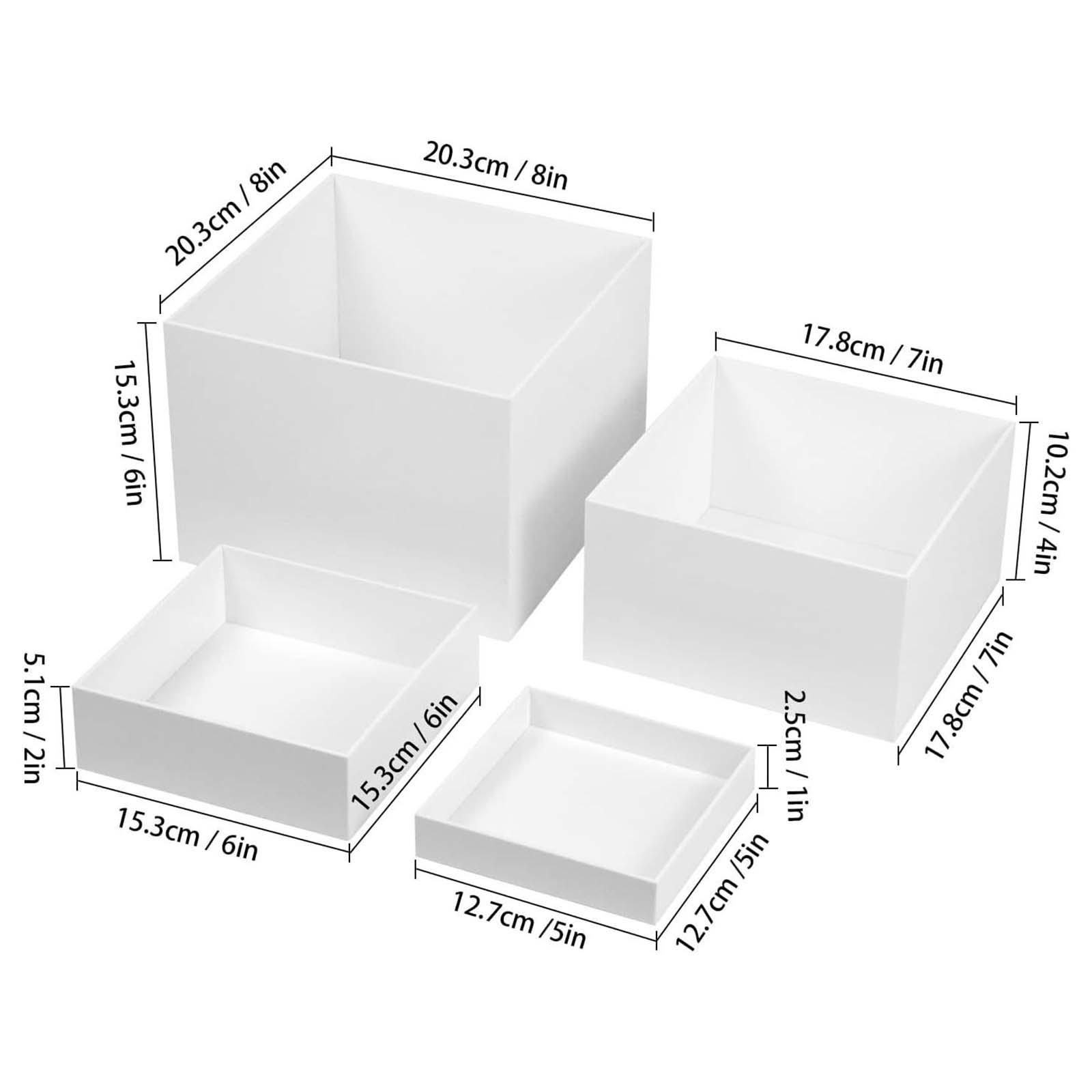 4 Pieces Buffet Riser Acrylic  - Display Risers Set 评论和价格