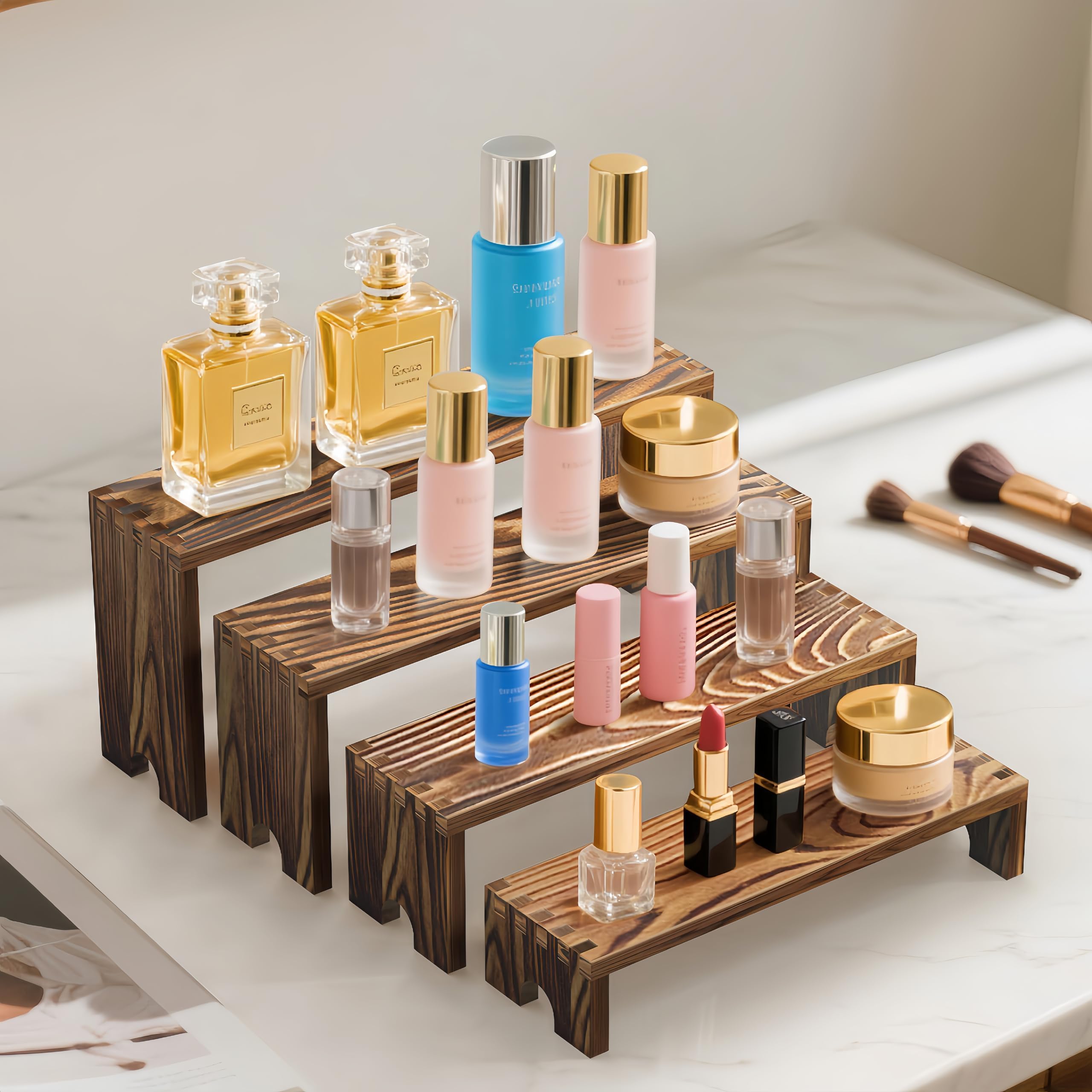 2 Set Wooden Tiered Risers Dis - Display Risers Set 评论和价格